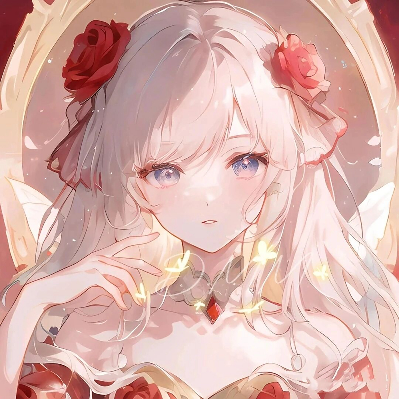 女生头像丨动漫丨粉系丨