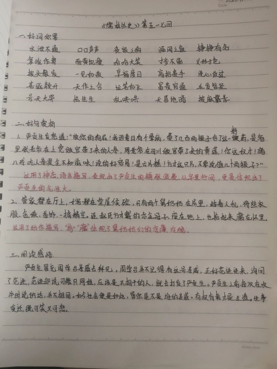 00儒林外史03读书笔记1-10回 字丑勿喷哦99