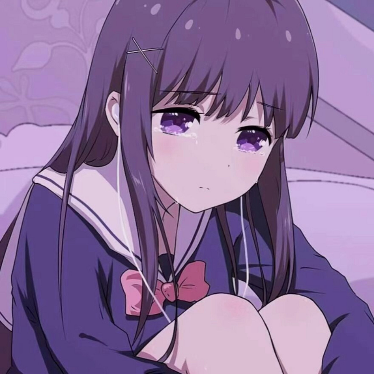 女生动漫头像(悲伤)