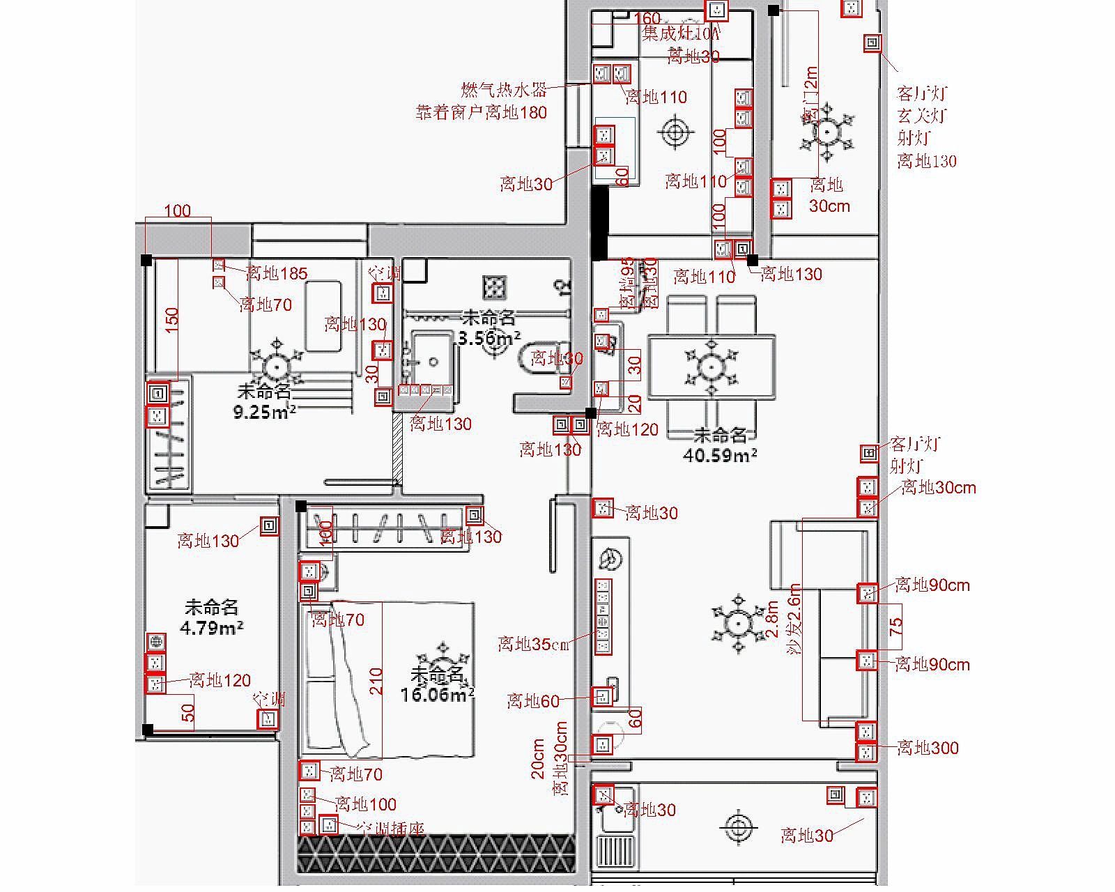 插座线路图怎么画图片