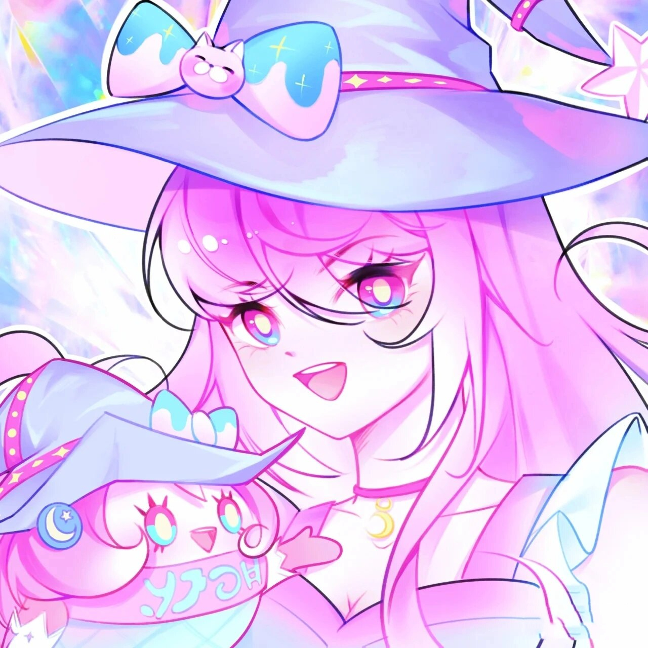 蛋仔拟人头像之彩虹糖魔女