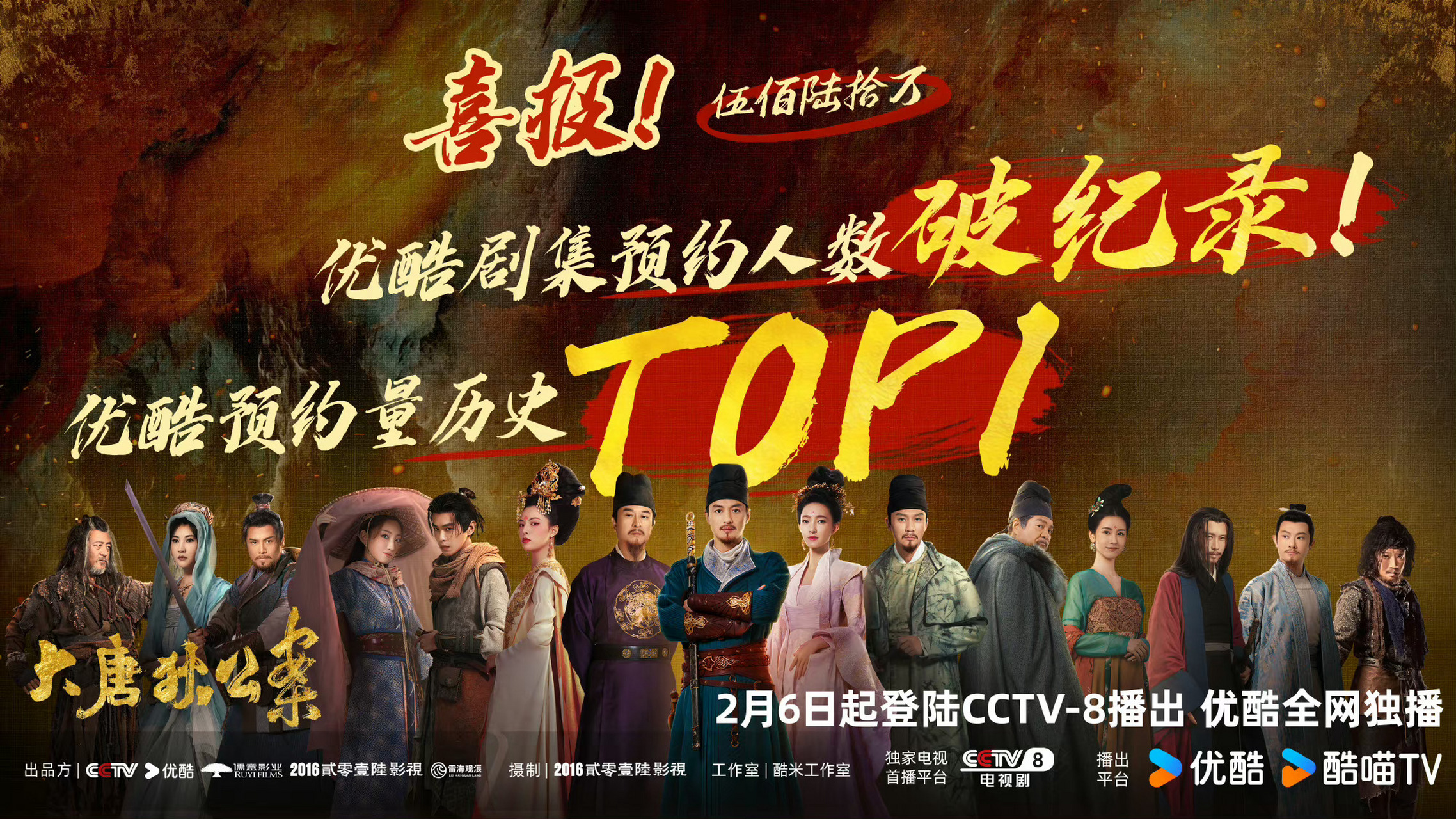 电视剧大唐狄公案又上热搜了,90这是把开年第一爆押在大唐狄公案