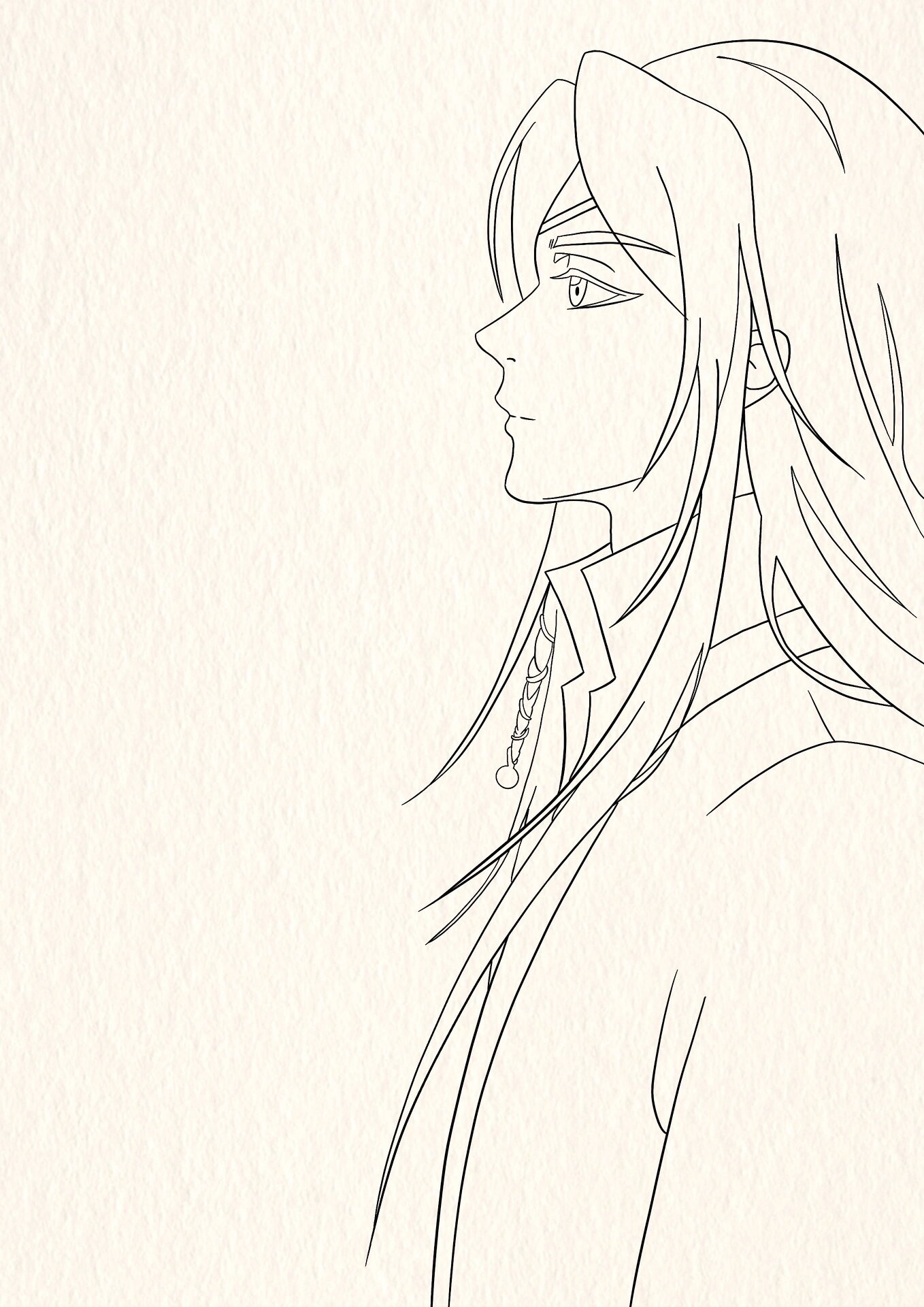 简笔古风|天官赐福|花城简笔画|临摹附上色
