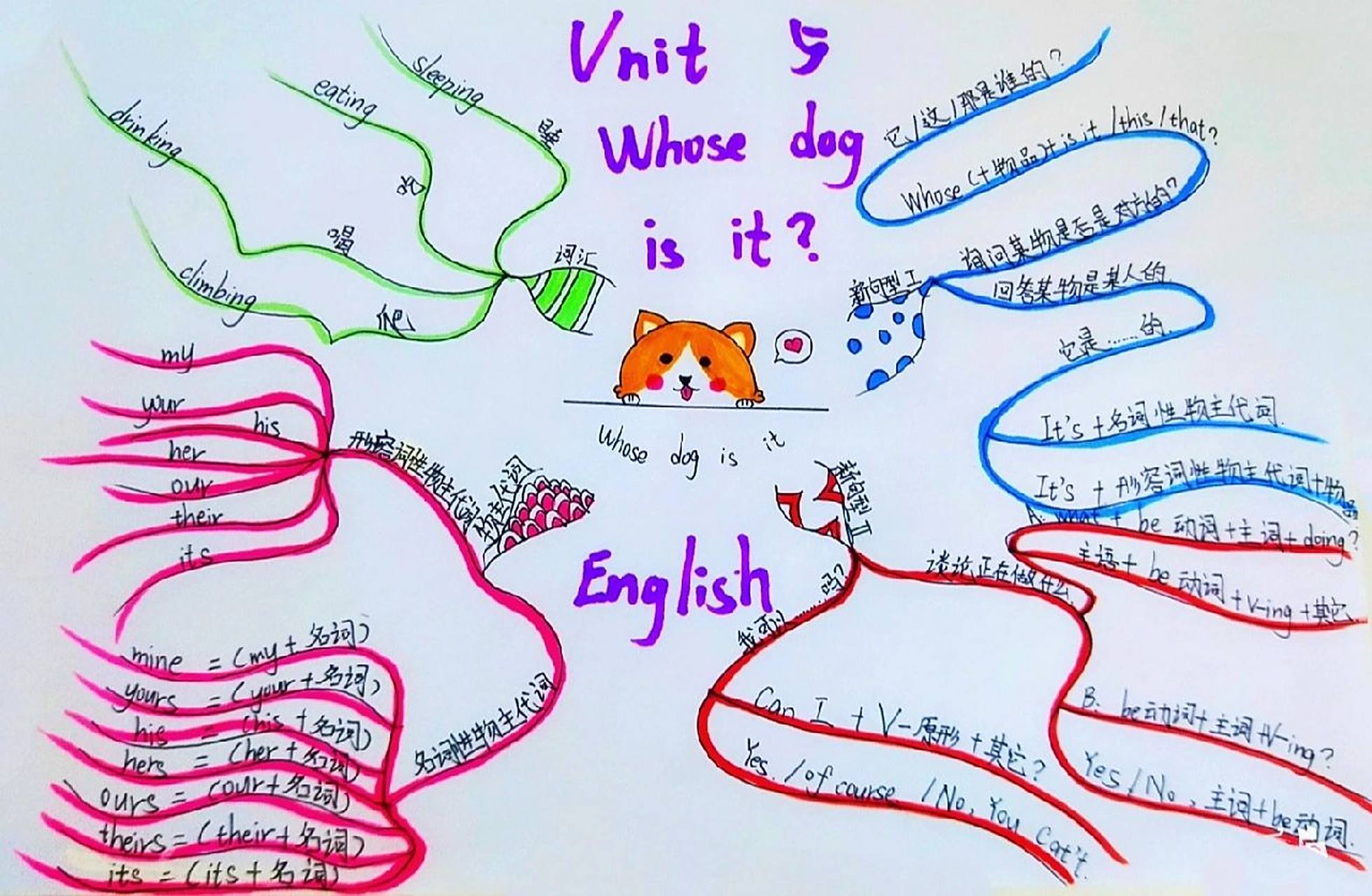 五年级下册英语第五单元思维导图 五年级下册英语第五单元思维导图