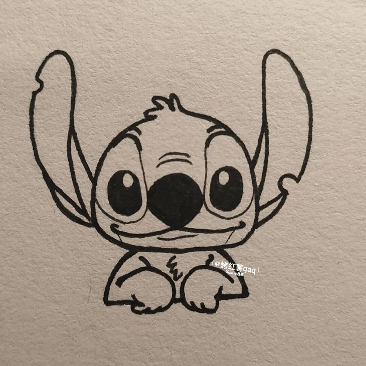 简笔画教程# #简笔画# #画个简笔画# #可爱简笔画# #史迪仔# #可爱