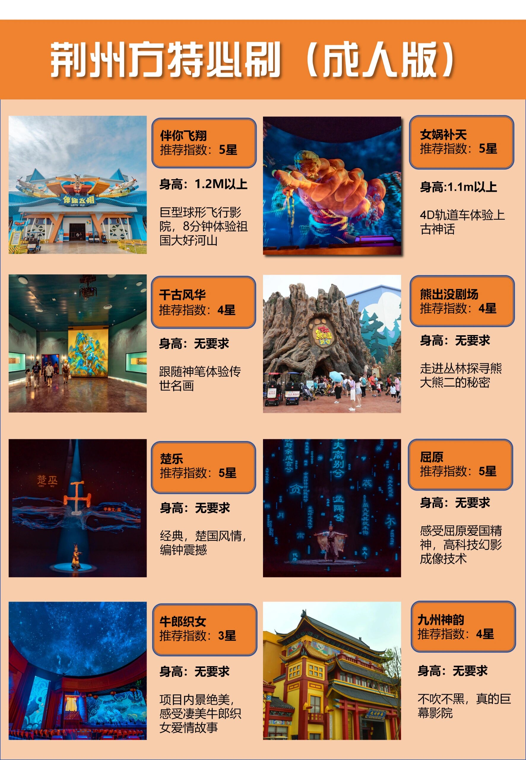 总要来一次荆州方特吧 近期超全攻略i荆州方特: 【准备】:最最最最最