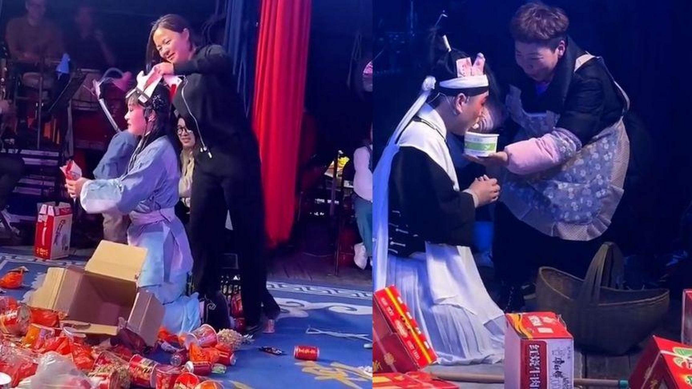 婺剧《讨饭戏》走红,一场戏结束能开个超市】近日一段"讨饭戏"走红