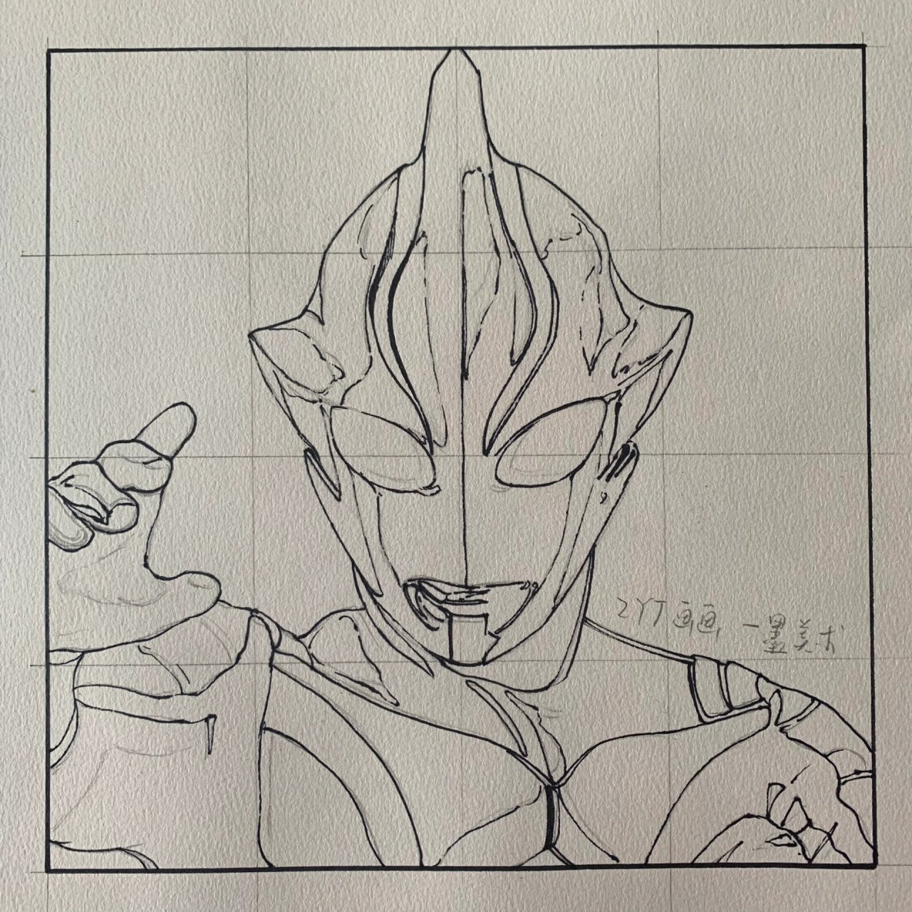 【奥特曼系列】梦比优斯头像手绘过程 难度:9999999999