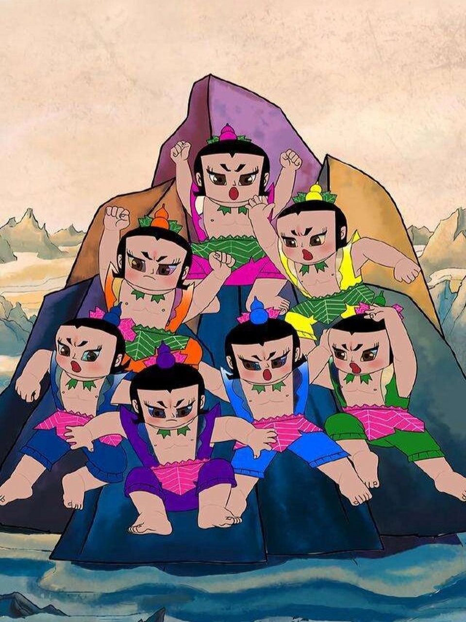 葫芦娃8090的童年啊     今日分享葫芦娃高清壁纸,8090的童年