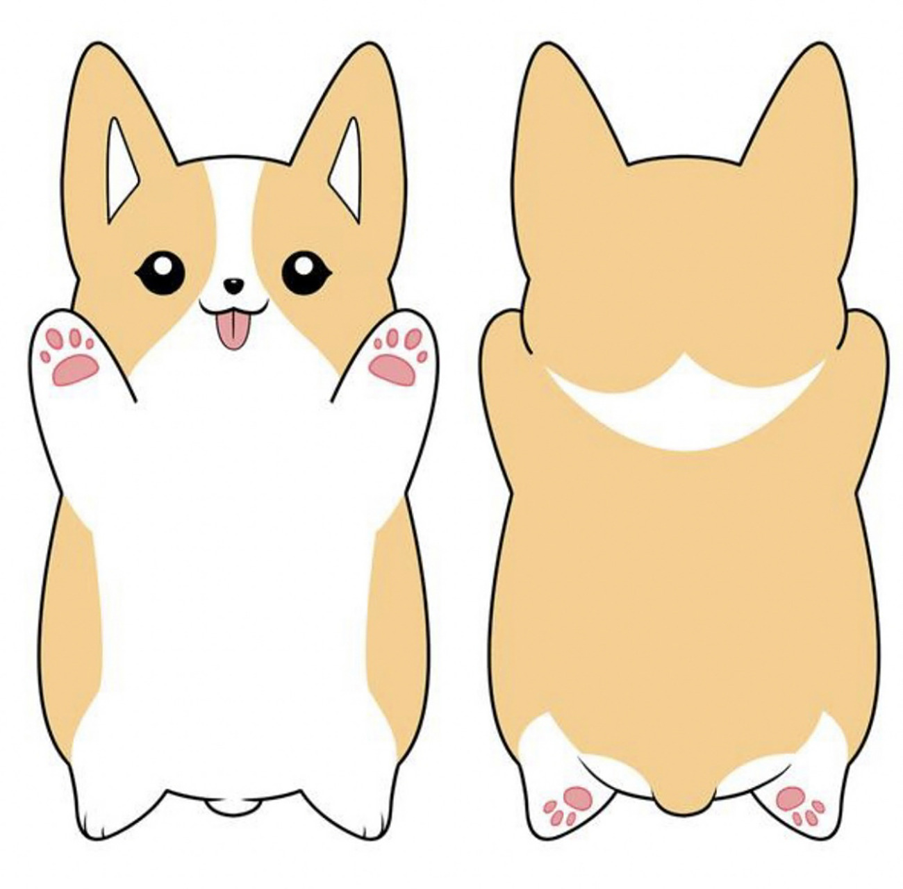 柯基简笔画素材大全 #画个简笔画