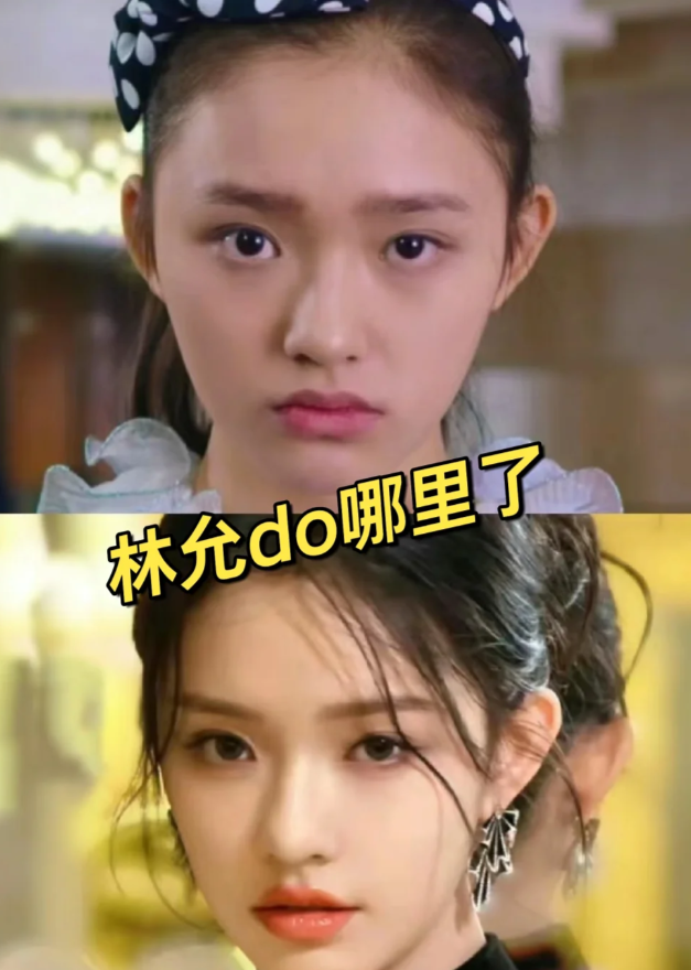 从美人鱼里面略带土气的长相到现在整个五官的立体感变强,下颌线清晰.