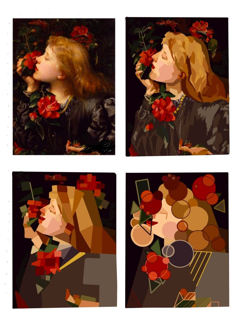 色彩重构|色彩解构 分享01一组色彩作业 色彩的重构和结构 98选择