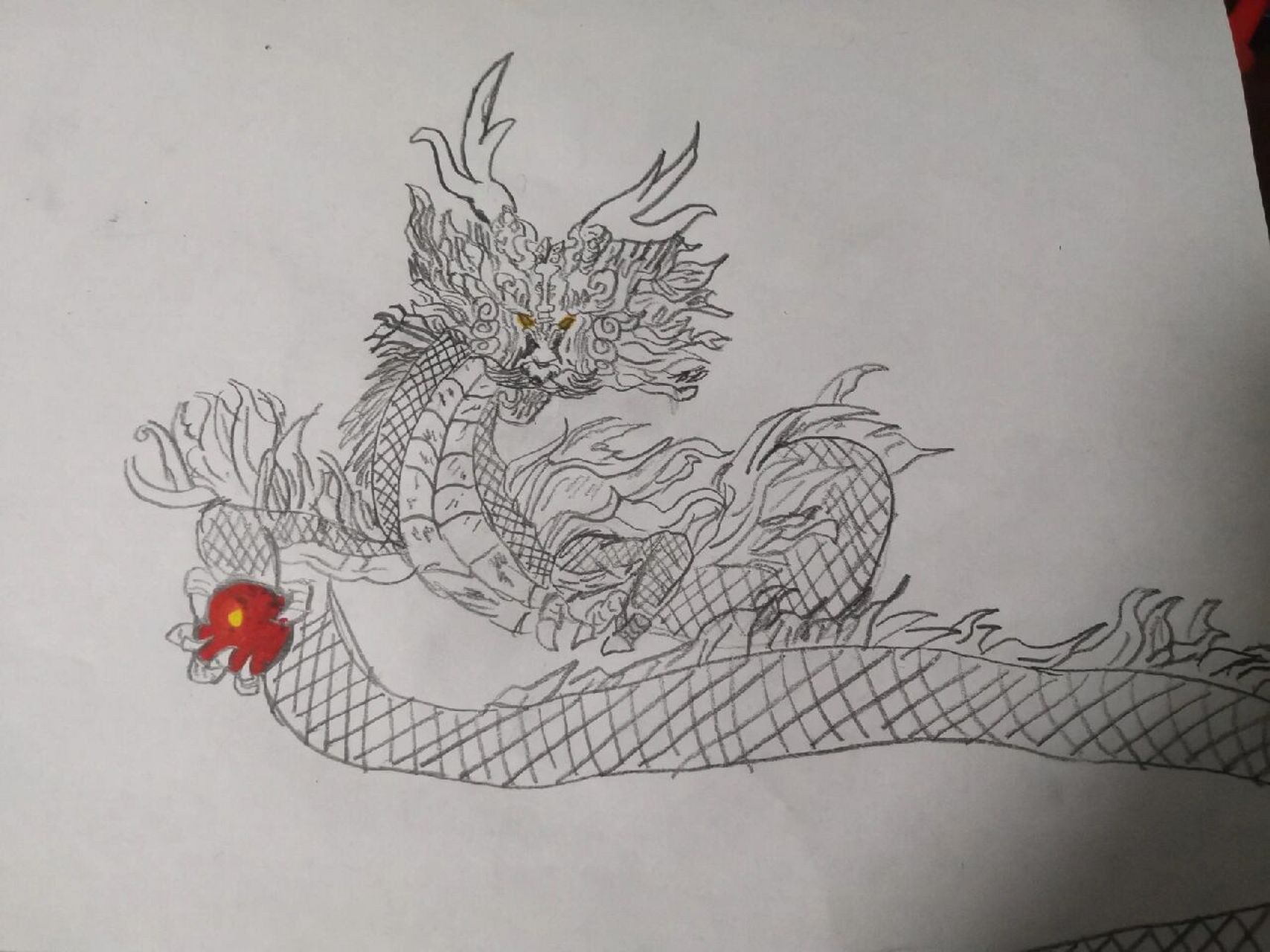 教你两步画龙(简单) 哈哈