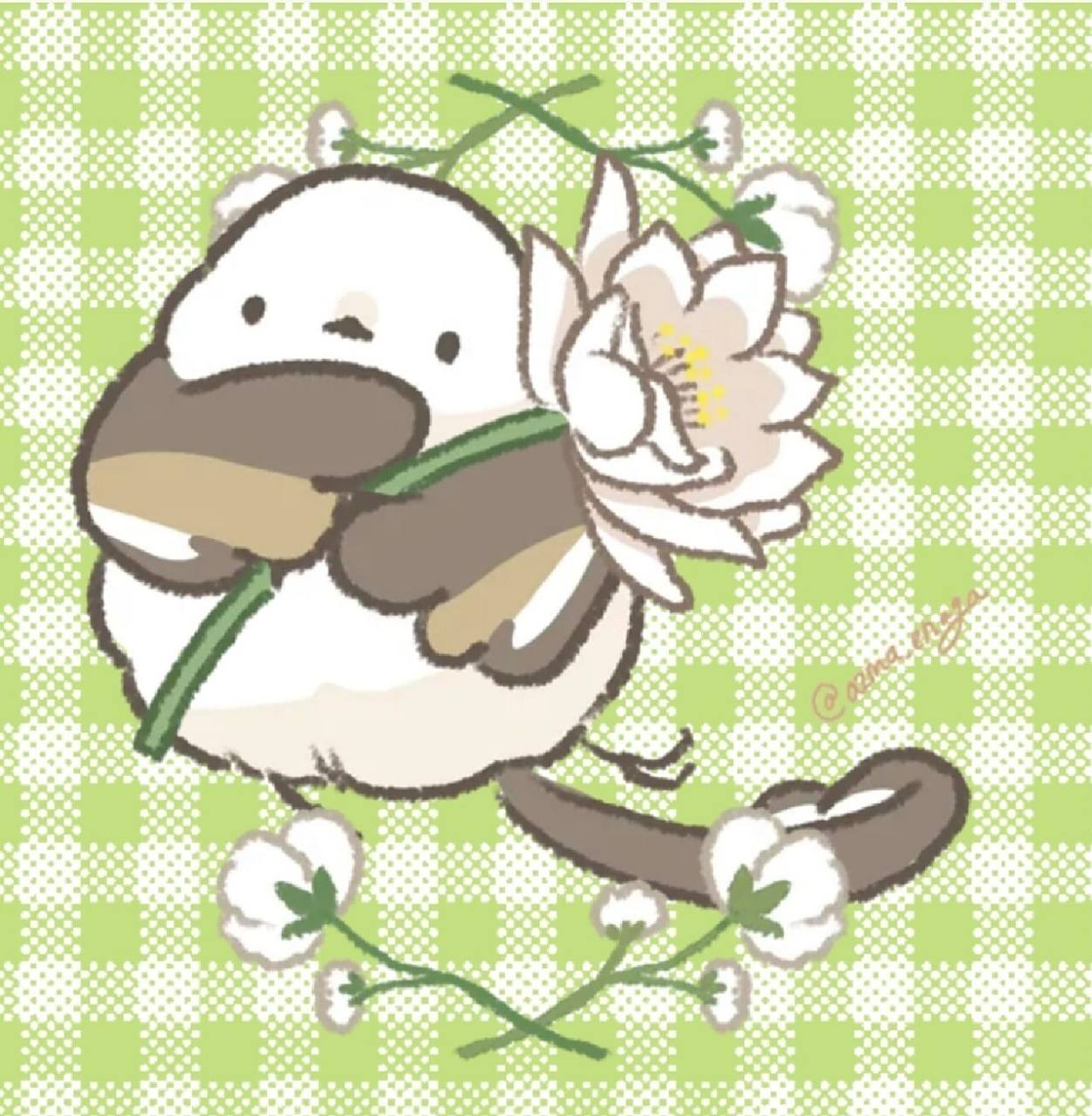 小鸟头像啊! 有哪个姐妹和我一样喜欢小鸟吗?  手做的哟