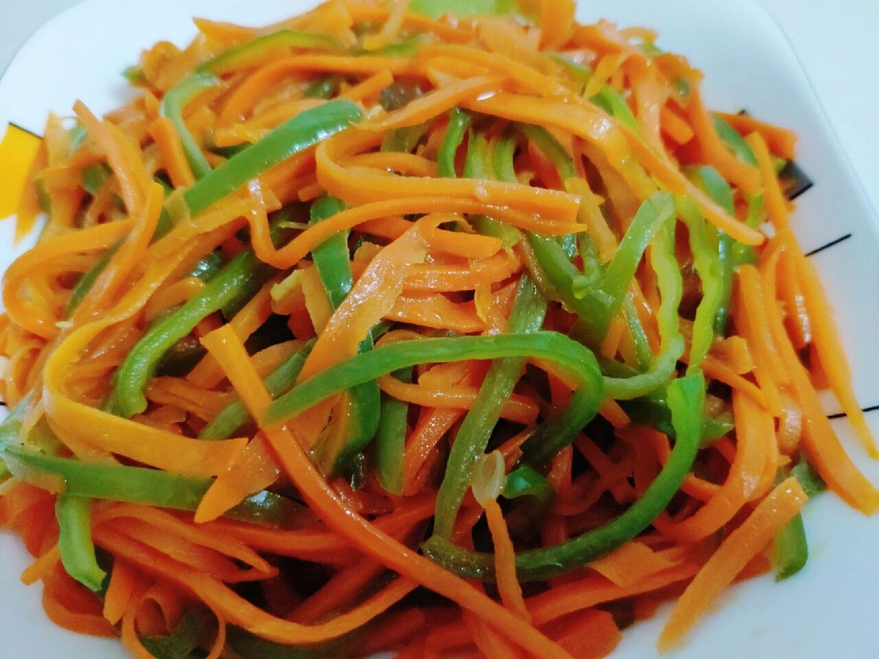 09青椒炒胡萝卜丝,低卡低脂,制作简单75 笔记灵感 家常快手菜