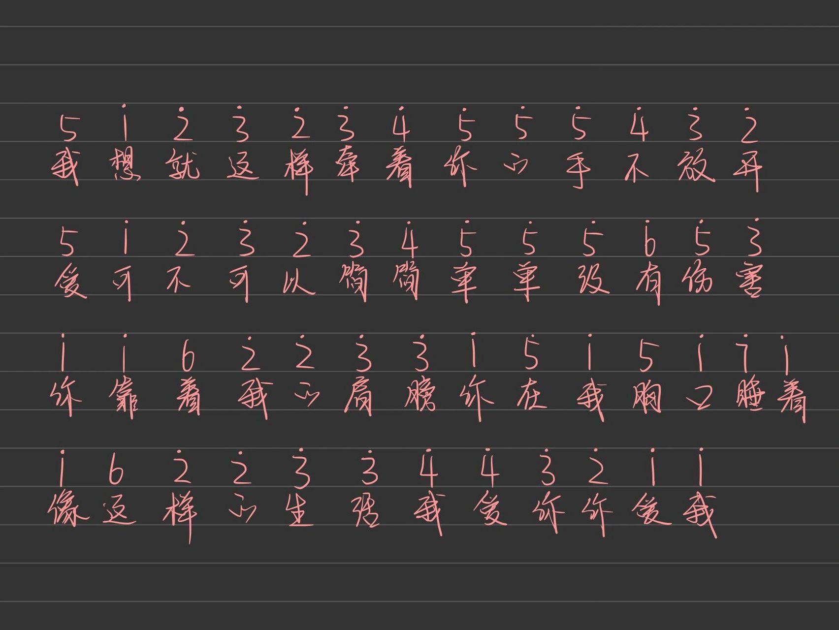 《简单爱》钢琴简谱|拇指琴