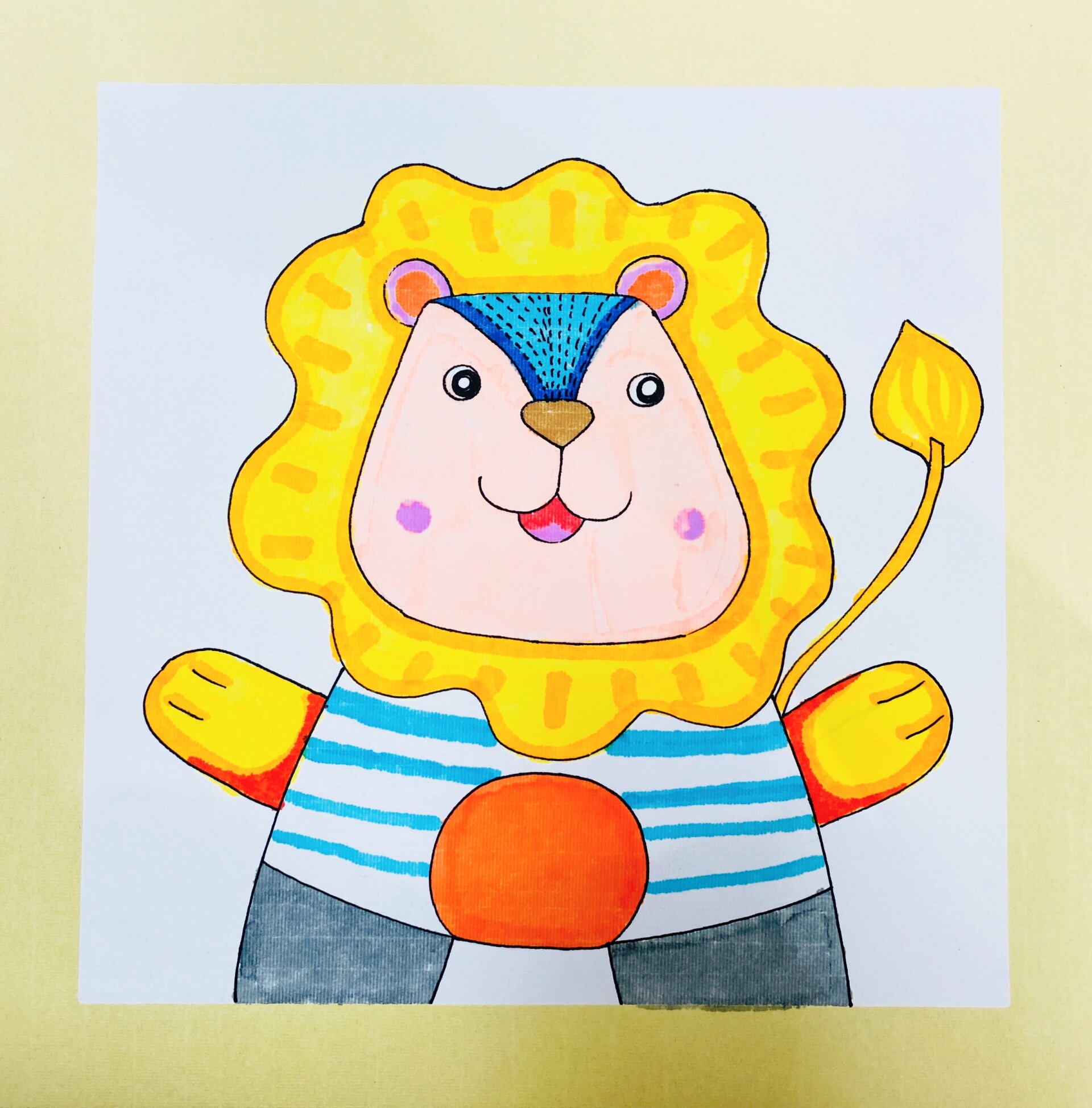 创意美术|《狮子》