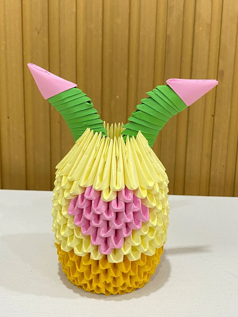 三角插纸菠萝折纸教程图片
