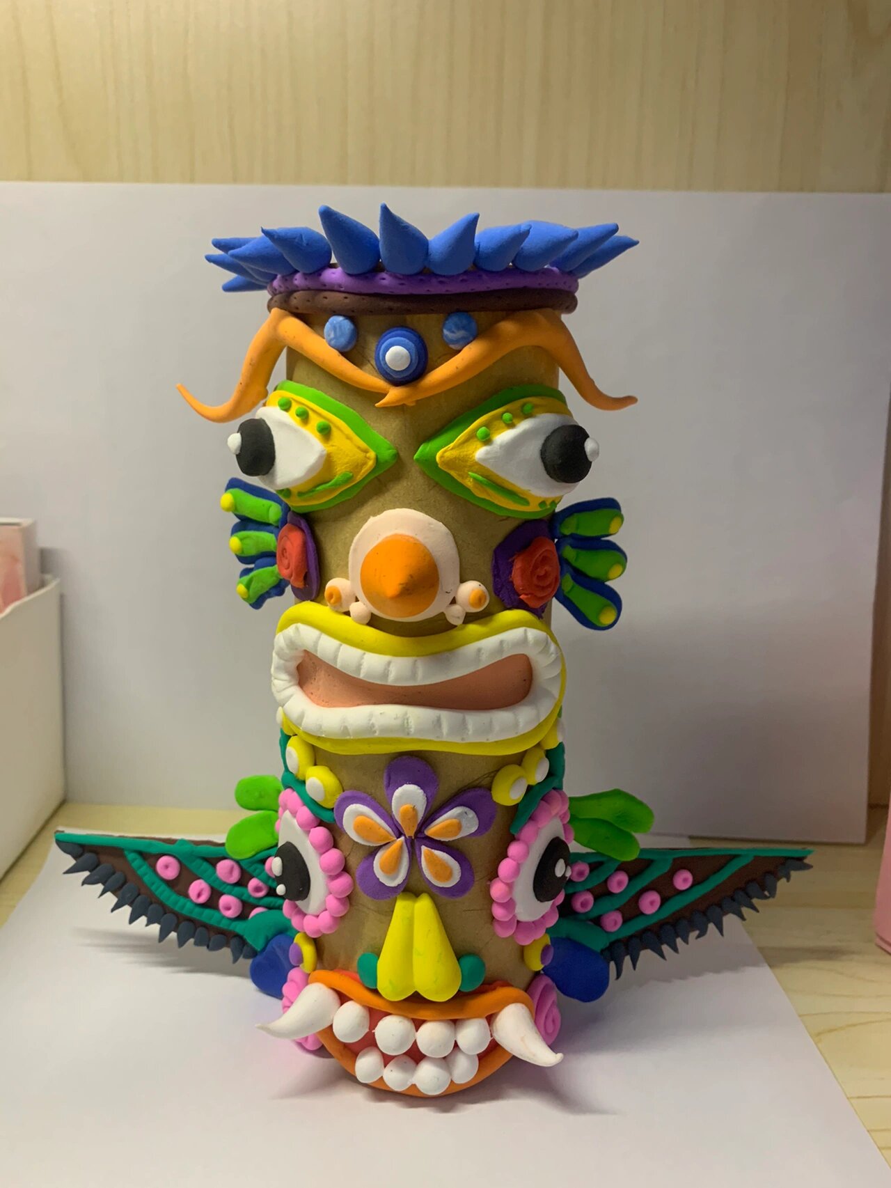 超轻粘土 图腾柱  98