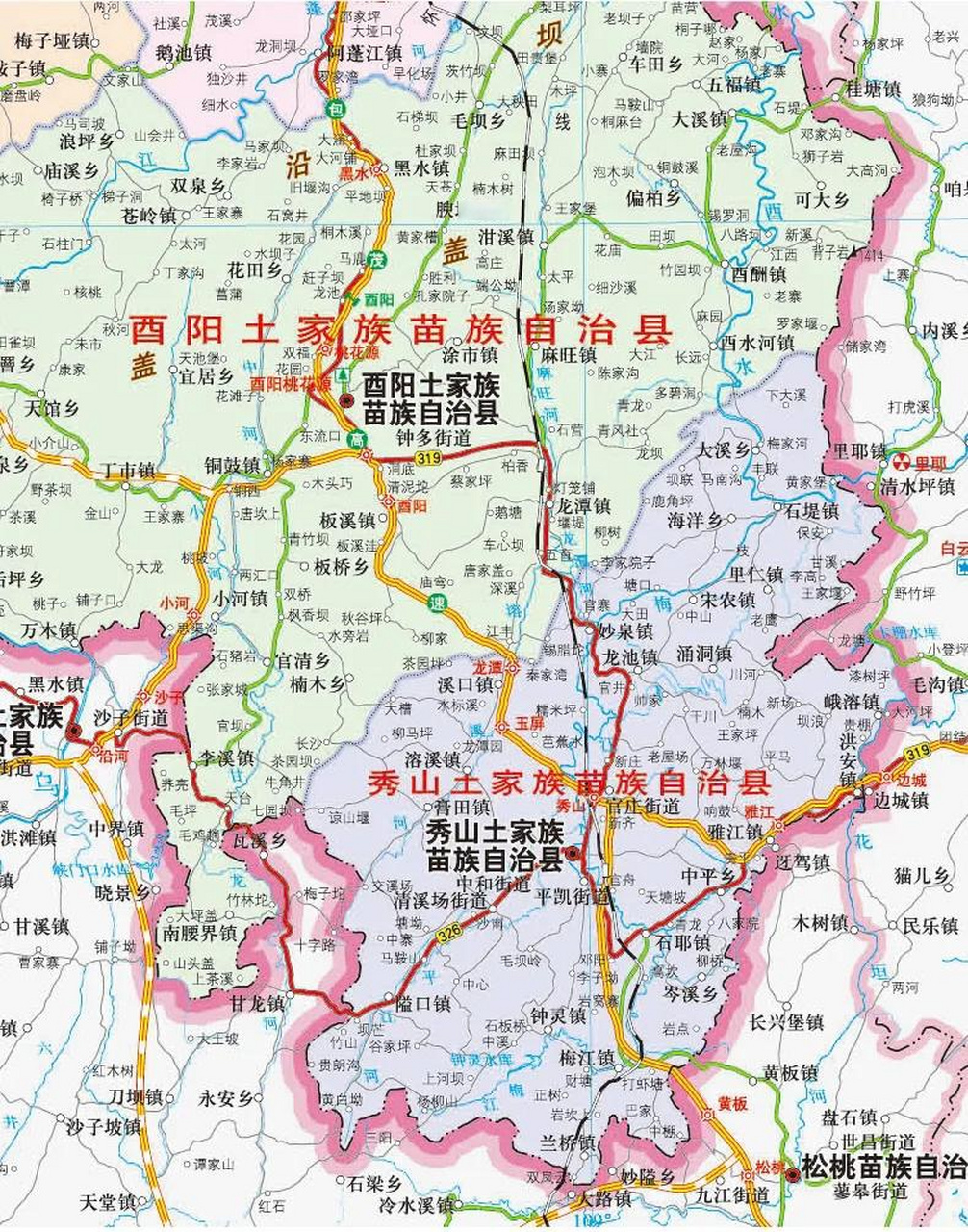 重庆秀山县出名了,秀山县全称秀山土家族苗族自治县,位于重庆市东南部