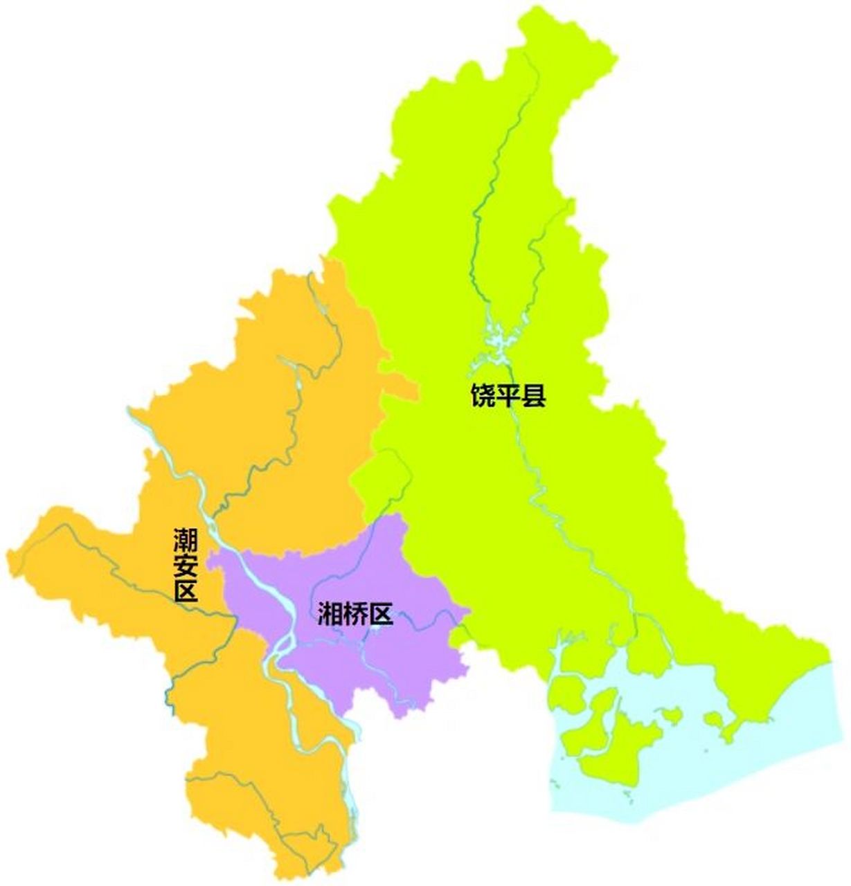 潮州地图全图可放大图片