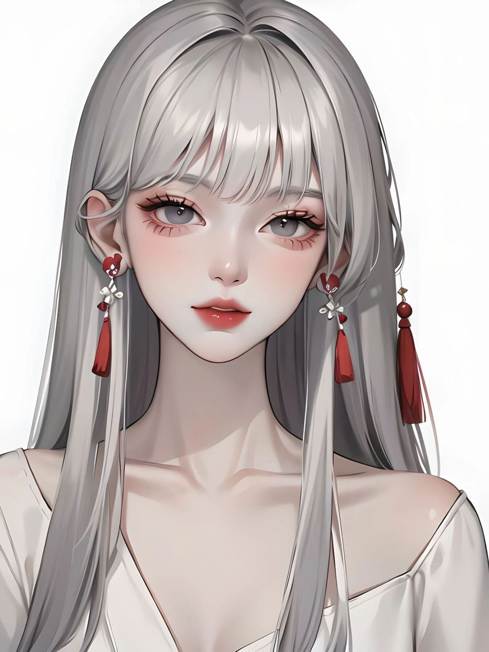 银发少女|清冷孤傲少女风 好喜欢少女这种清冷的孤寂空灵感