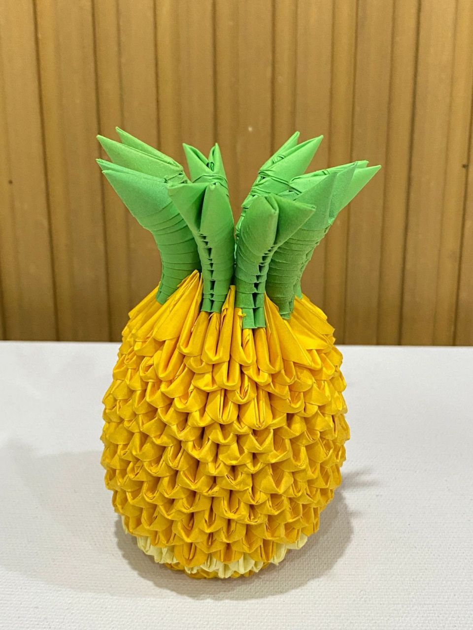 三角折纸菠萝的插法图片