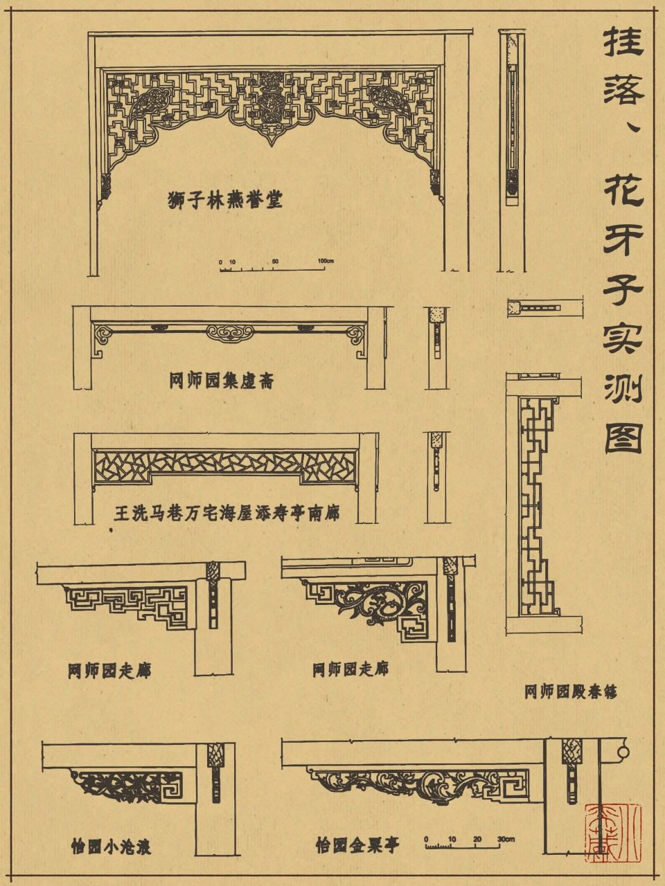 【中国古建筑外檐装修——栏杆,挂落】 16615栏