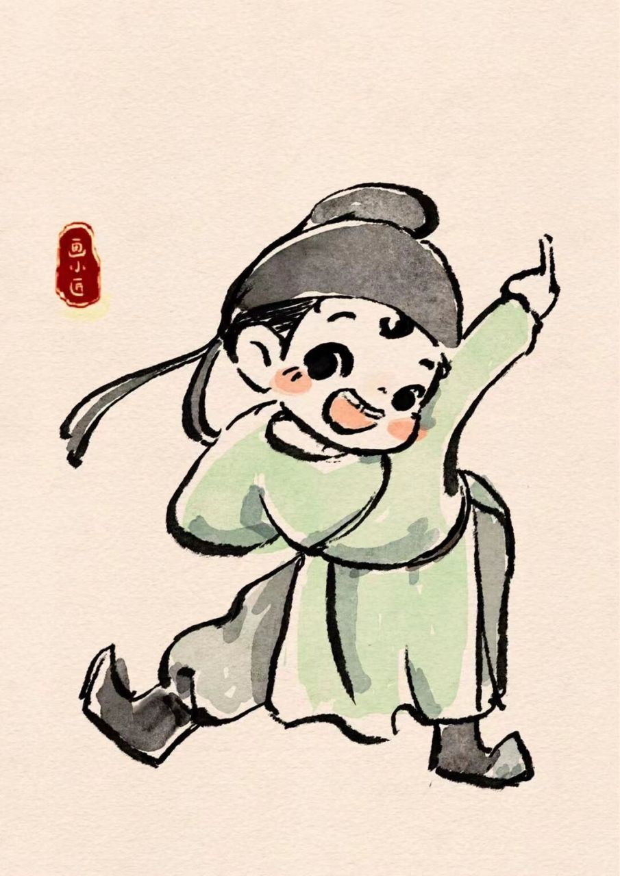 小杜甫这里整破防了,泪奔 看完长安三万里忍不住摸一张杜甫小可爱