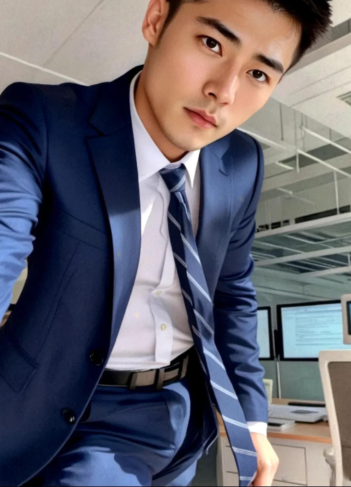 办公室的正装型男,一秒变酷,就是这么撩人