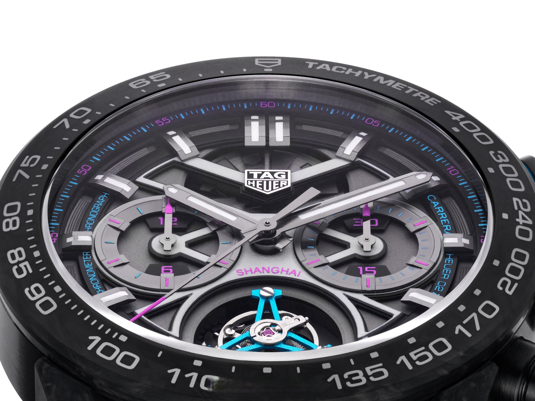 tagheuer泰格豪雅 推出卡莱拉系列陀飞轮计时码表上海限量版 致敬魅力