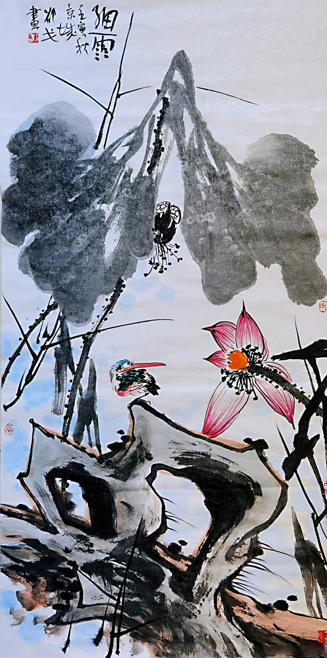 邵戈精品四尺精品花鸟作品#艺术##国画