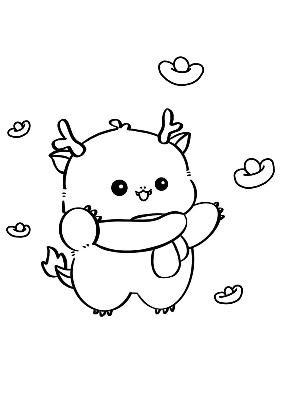 祝大家94年快乐 超简单的福气小龙简笔画,一看就会～78 快去艾特