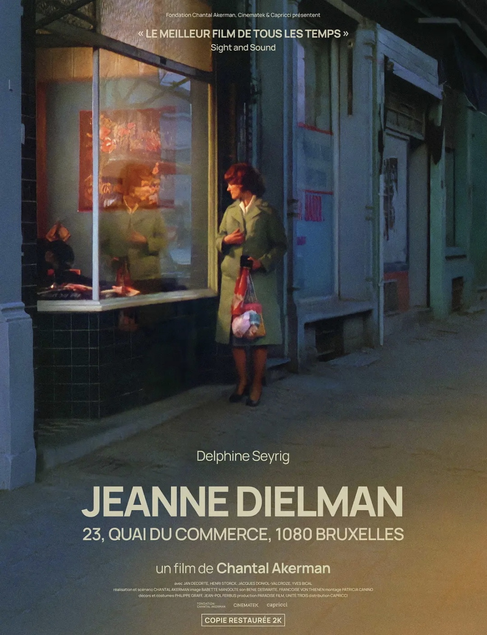 《让娜·迪尔曼》发布全新修复版海报,法国院线定档4.19重映.