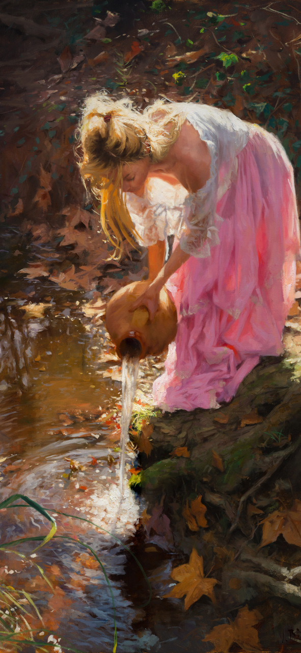 少女的油画