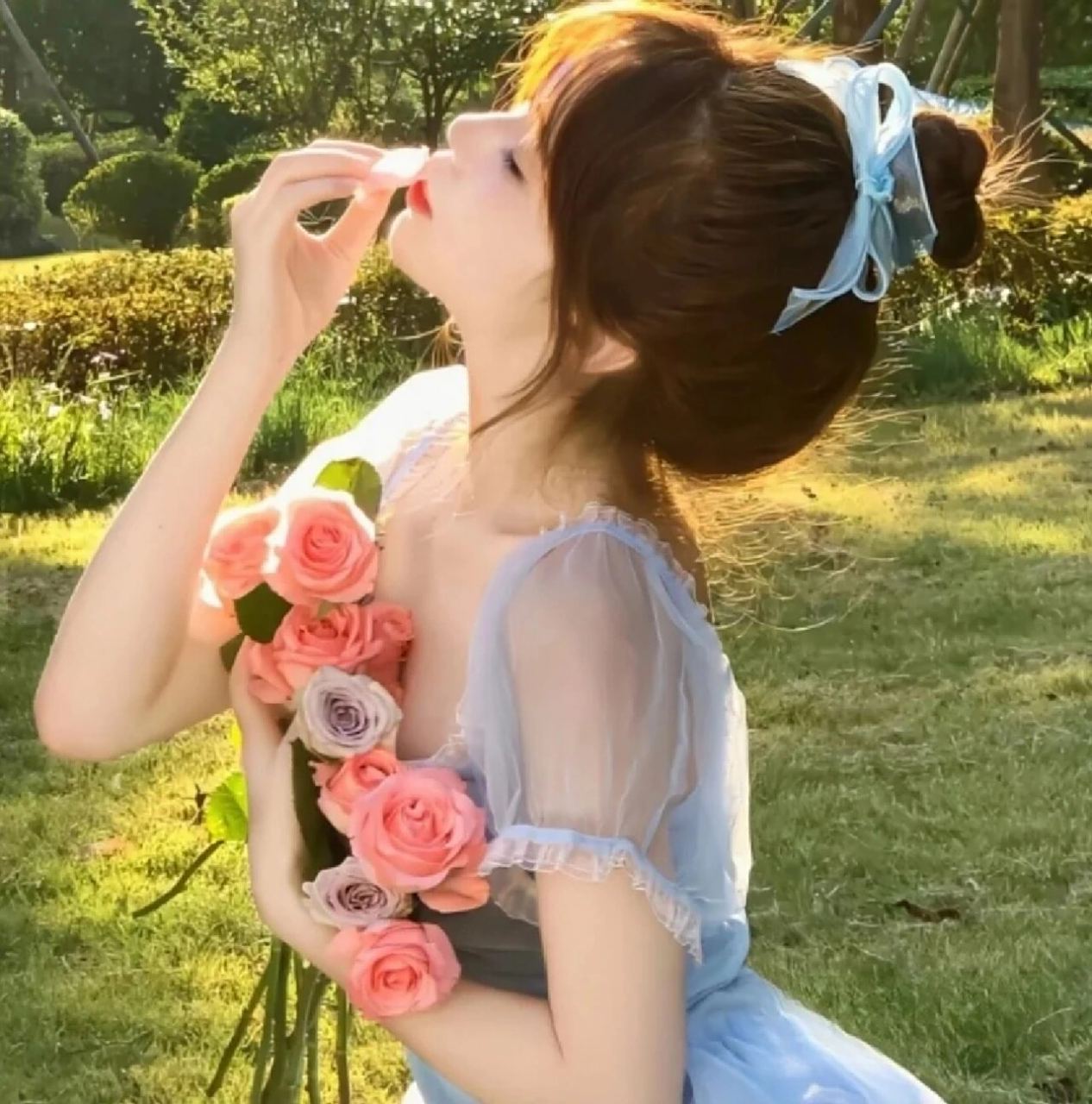 侧脸杀女生头像 侧脸杀温柔女生头像