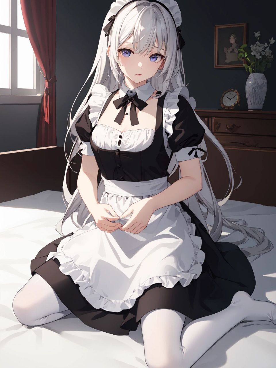 二次元才是真爱 女仆装必是其一 今天用"meina"老师的模型制作一组