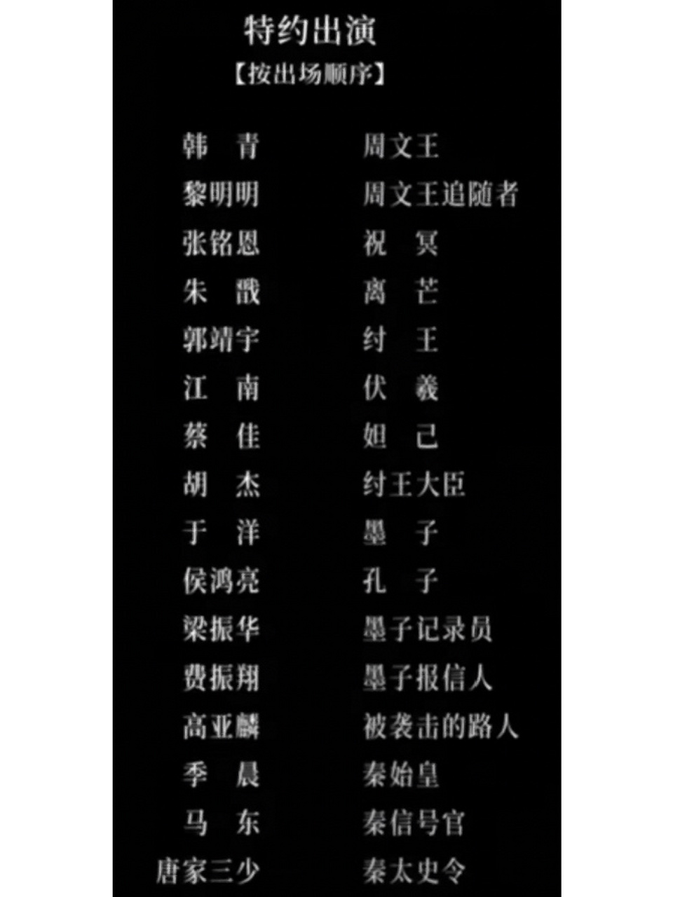 好奇三体电视剧会拍哪些内容,就仔细看了一下演员表,看到周文王,纣王