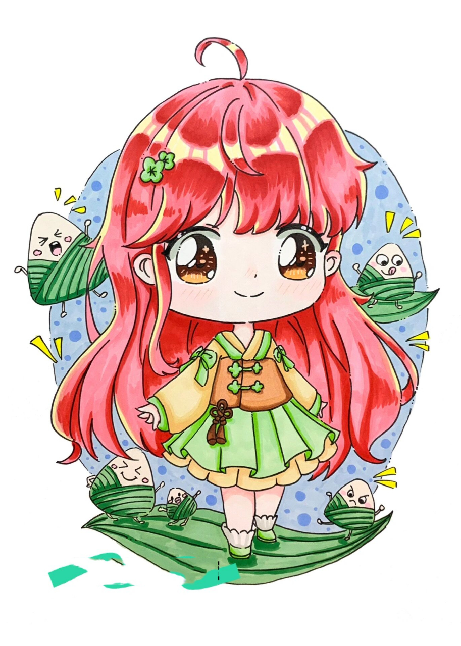 q版动漫/奶茶茶动漫素材适合一年级以上孩子