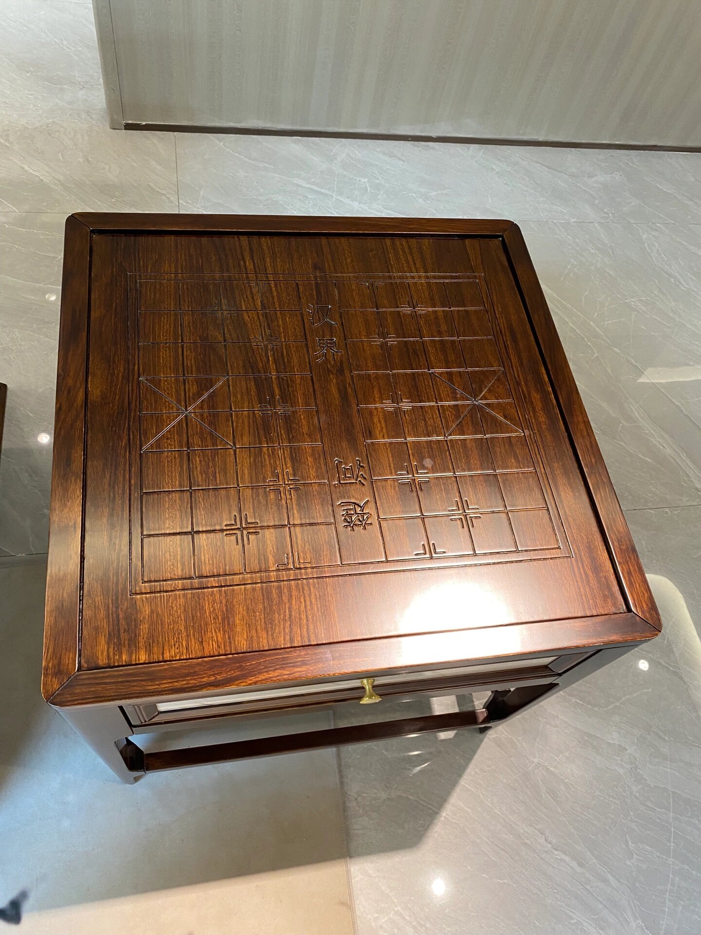 新中式象棋桌,乌金木实木棋盘桌 象棋桌,中国象棋棋盘 中国象棋是起