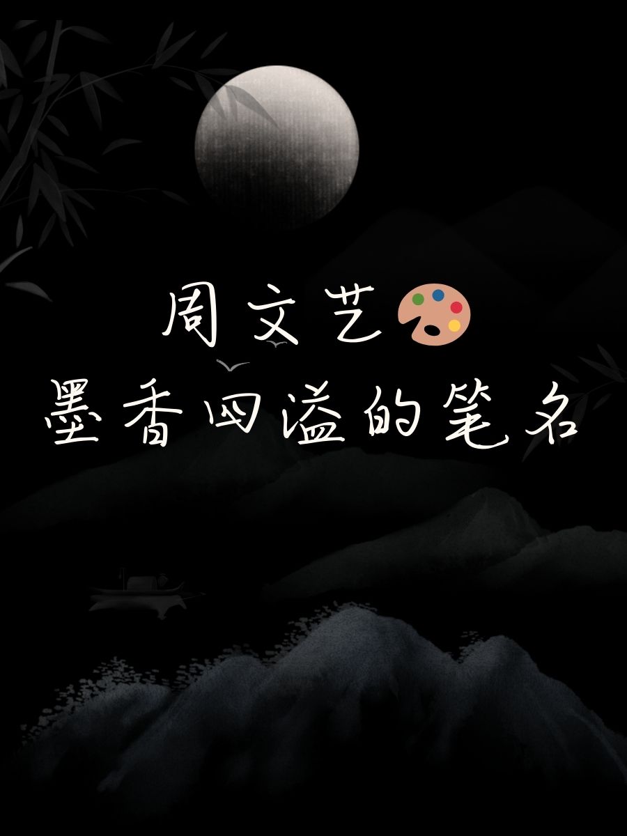周星星闪闪发光的名字 2. 周文艺墨香四溢的笔名 3.