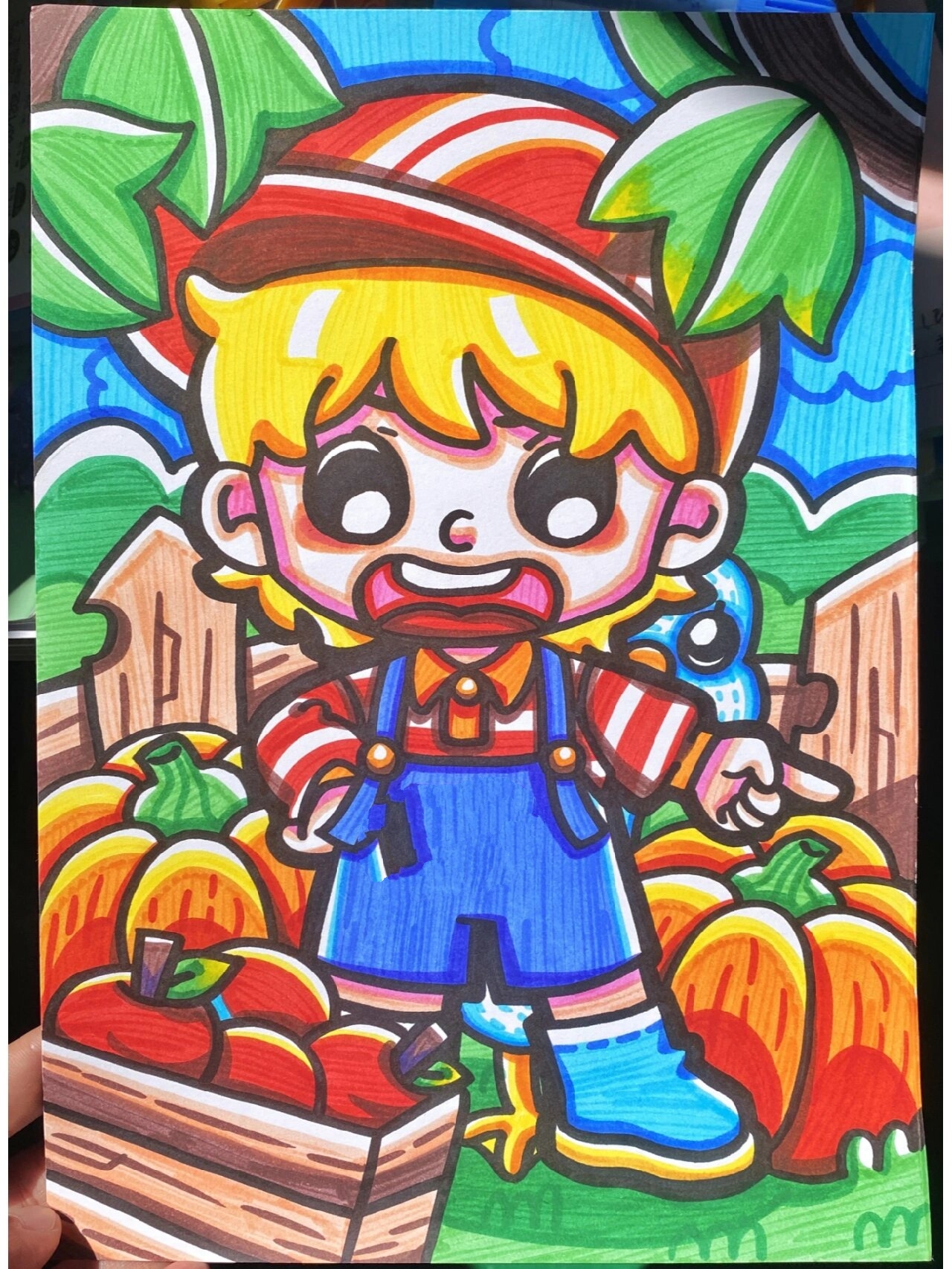 儿童画|牧场生活~🍎🎃