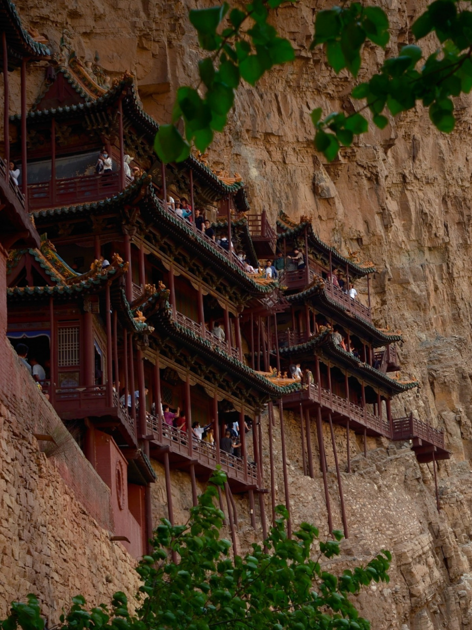 梁林之路-4-山西·悬空寺·恒山 8715悬空寺,座落在翠屏峰的半崖