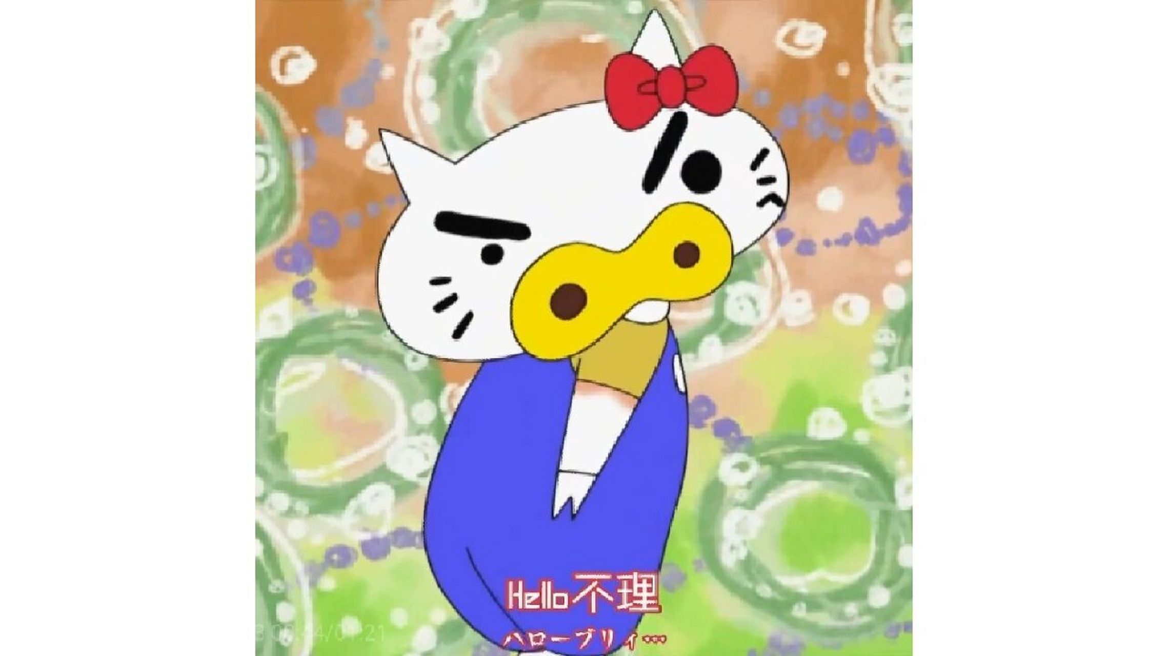 hellokitty与蜡笔小新的梦幻联动 肥嘟嘟左卫门一直是我在蜡笔小新里