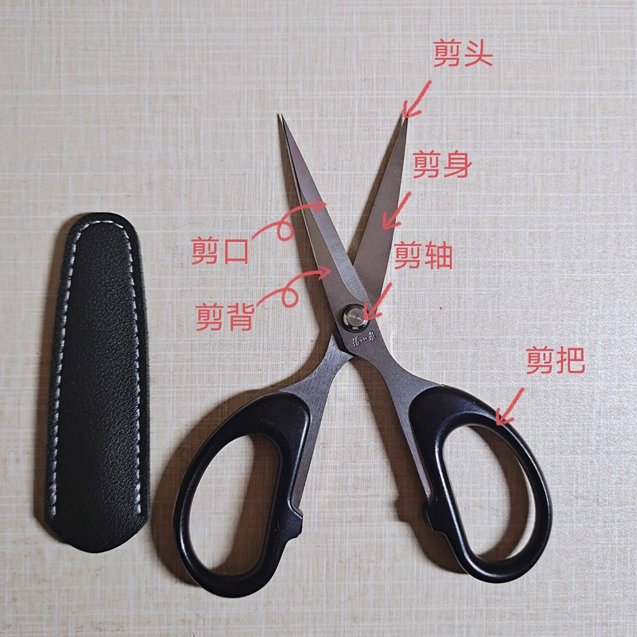 剪纸用的剪刀一般要剪身长齐,剪口锋利,剪头尖锐,剪轴不紧不松.
