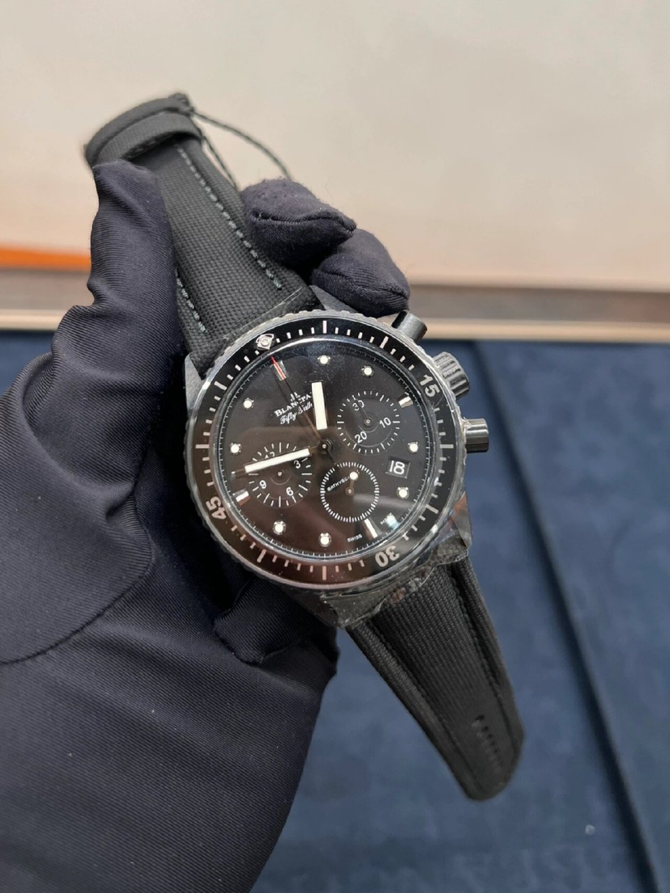 宝珀五十01黑陶瓷腕表 宝珀五十015200 0130 b52a 43.