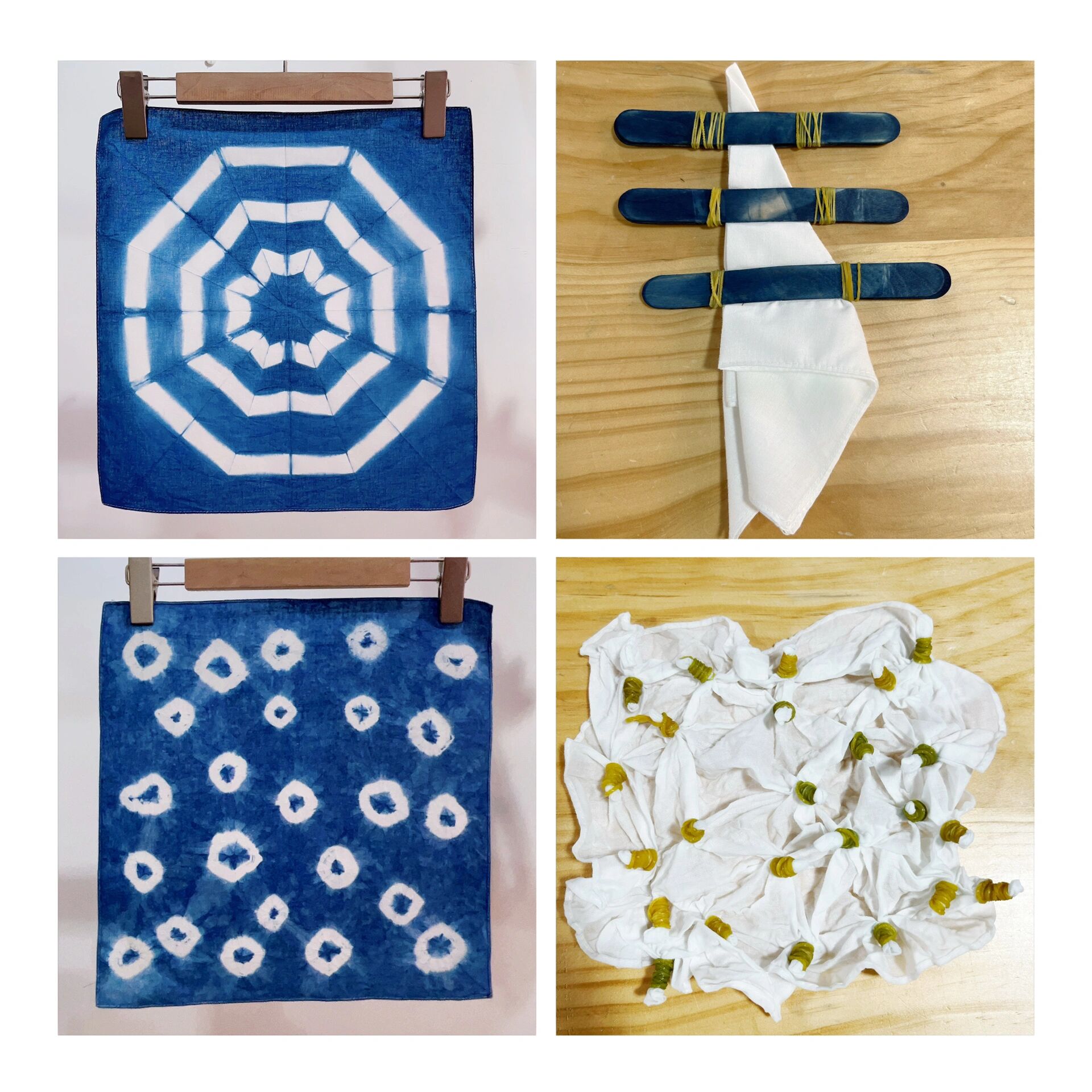 今日分享:非常简单的扎染扎法,扎染教程