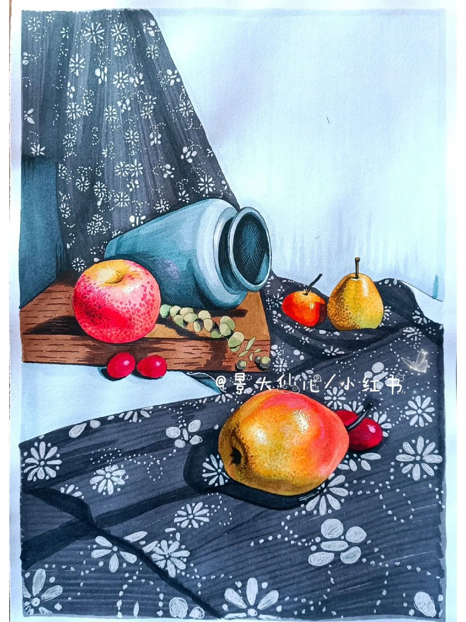 马克笔静物组合照片写生 再次感谢 的美图!