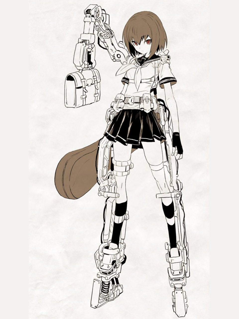 机械少女绘画设计参考!