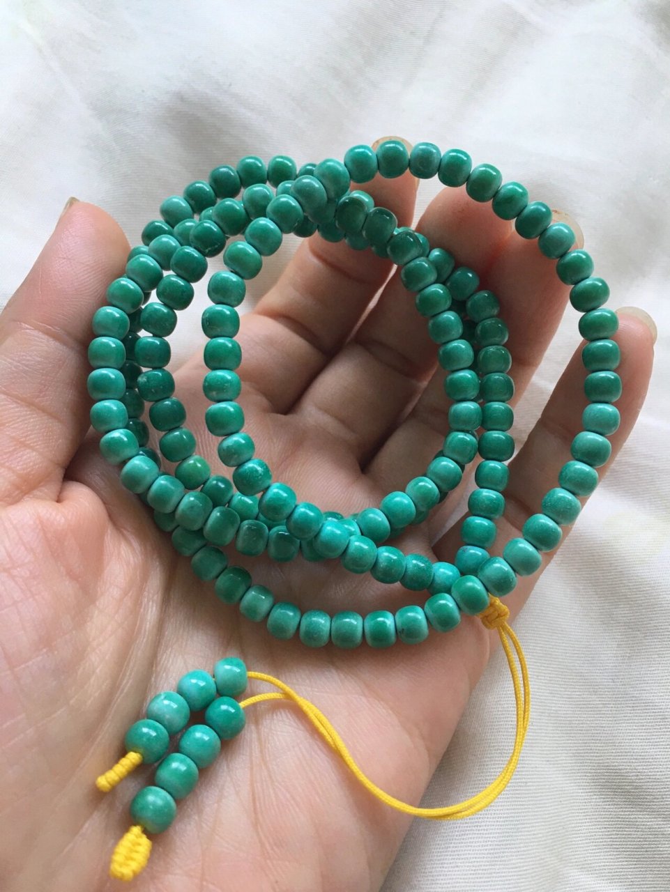 绿松石盘玩前后对比!